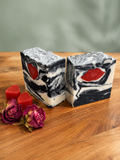 Charcoal Swirls Valentine Bar Soap