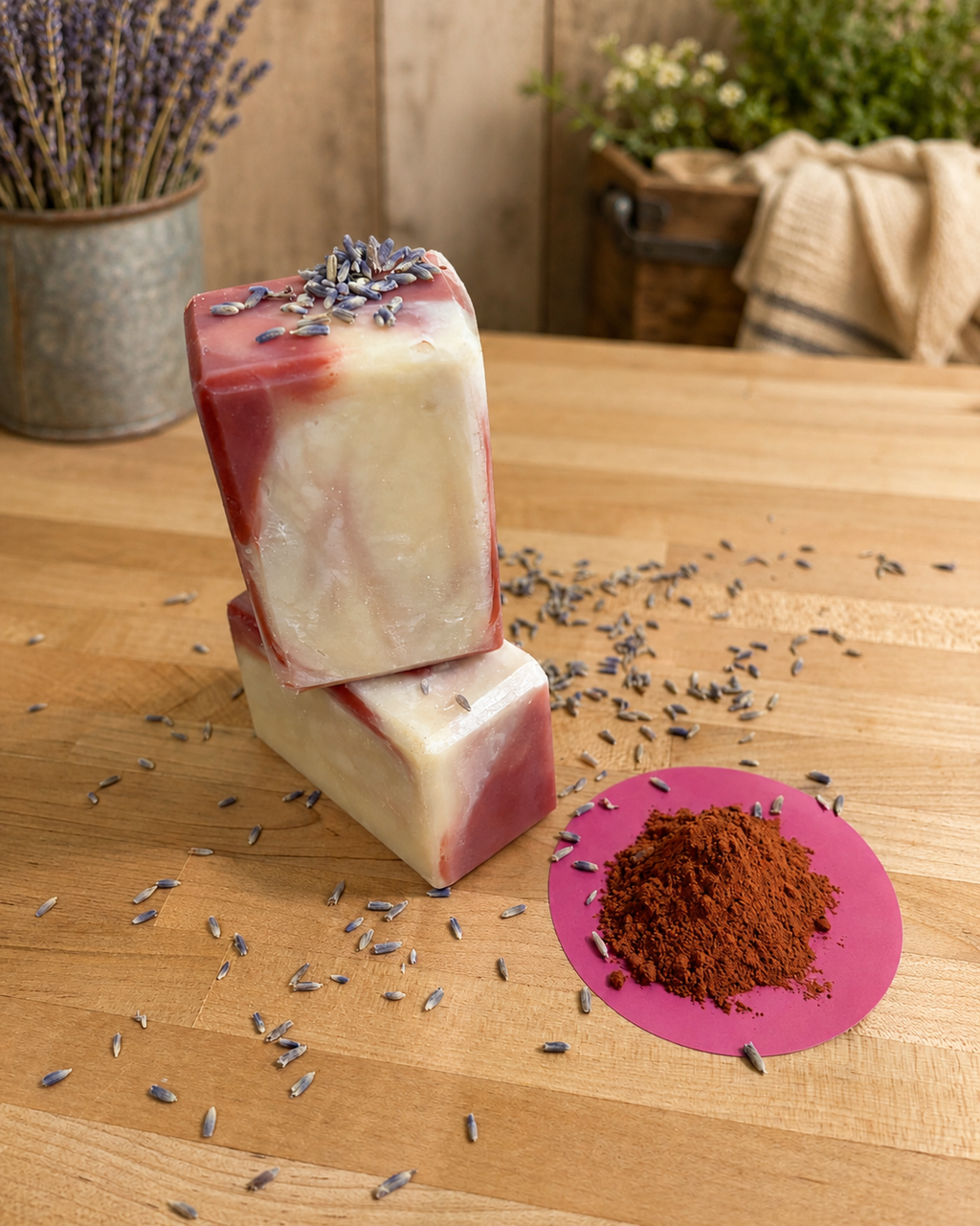 Lavender Facial Swirl Soap Bar