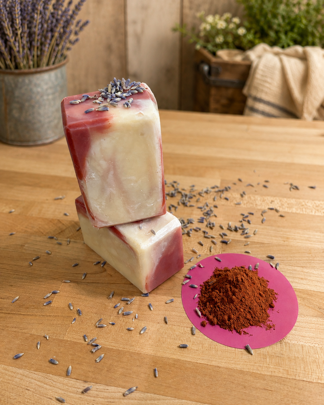 Lavender Facial Swirl Soap Bar