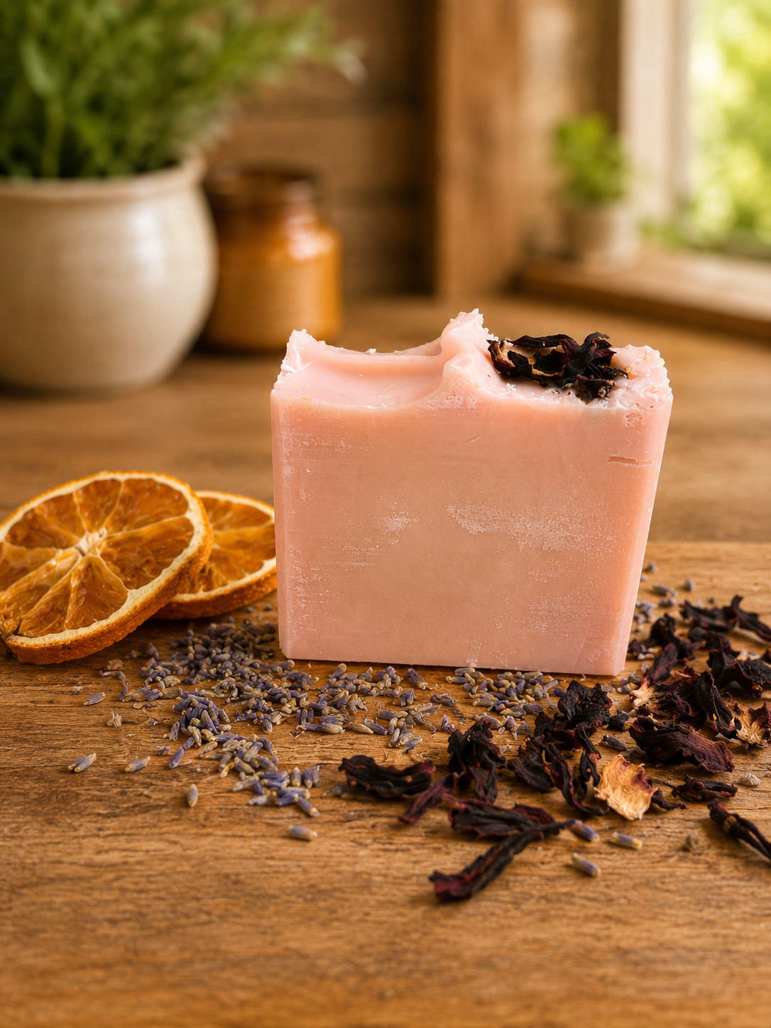 Hibiscus Soap Bar