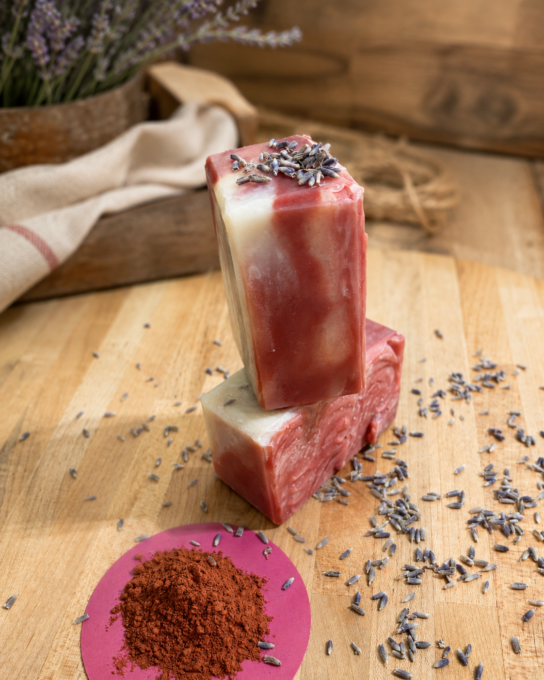 Lavender Facial Swirl Soap Bar